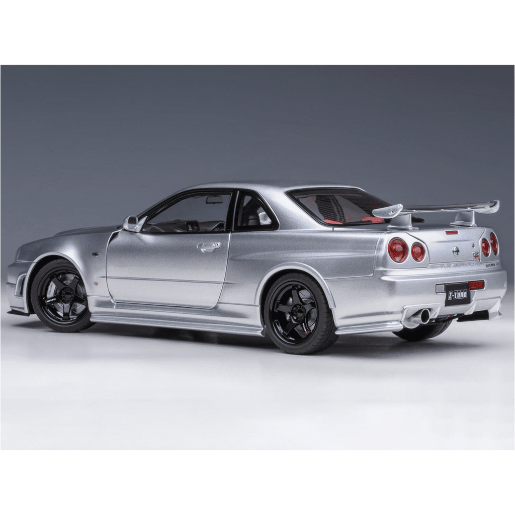Nissan Nismo R34 GT-R Z-TUNE RHD (Right Hand Drive) Silver Metallic 1/18 Model Car by Autoart