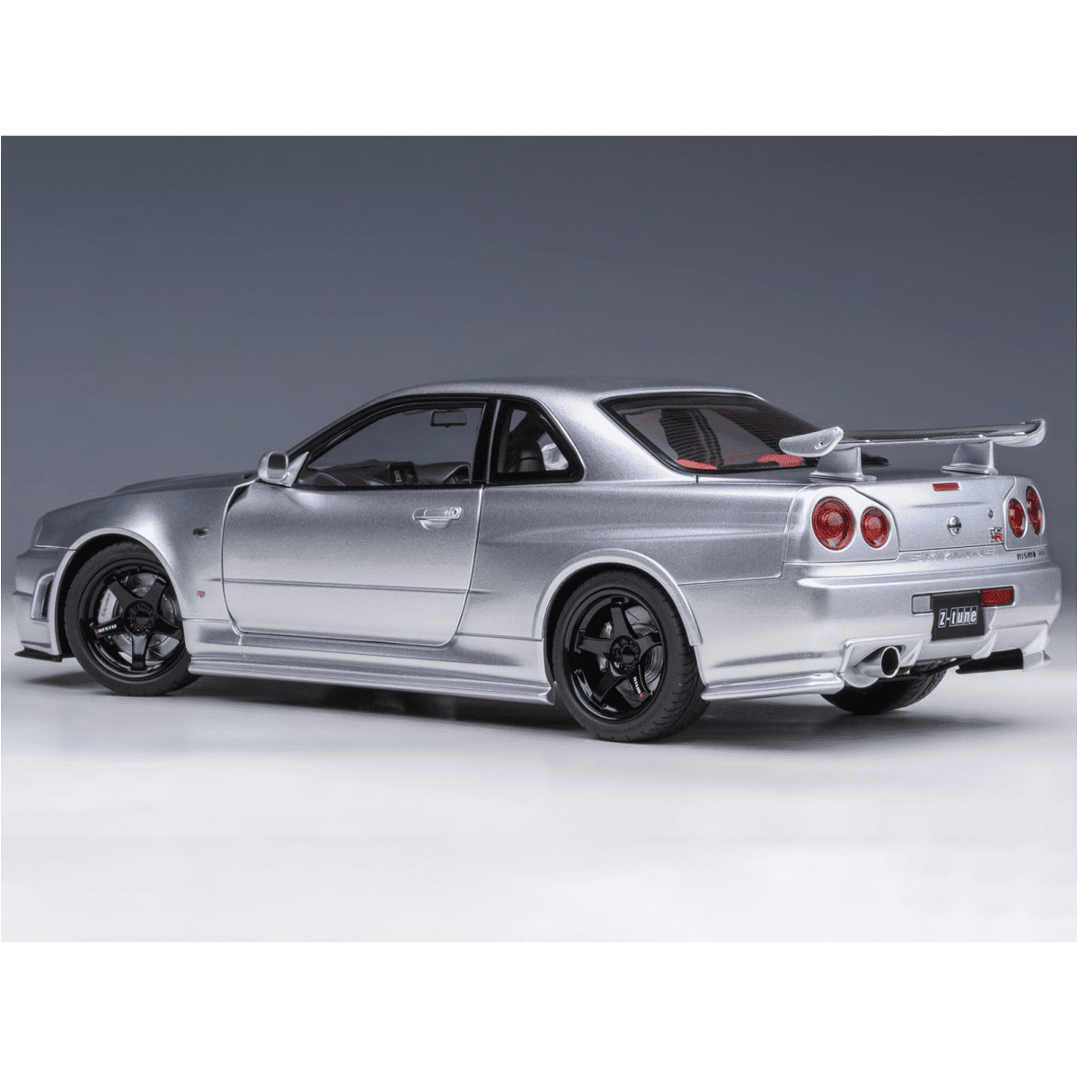 Nissan Nismo R34 GT-R Z-TUNE RHD (Right Hand Drive) Silver Metallic 1/18 Model Car by Autoart