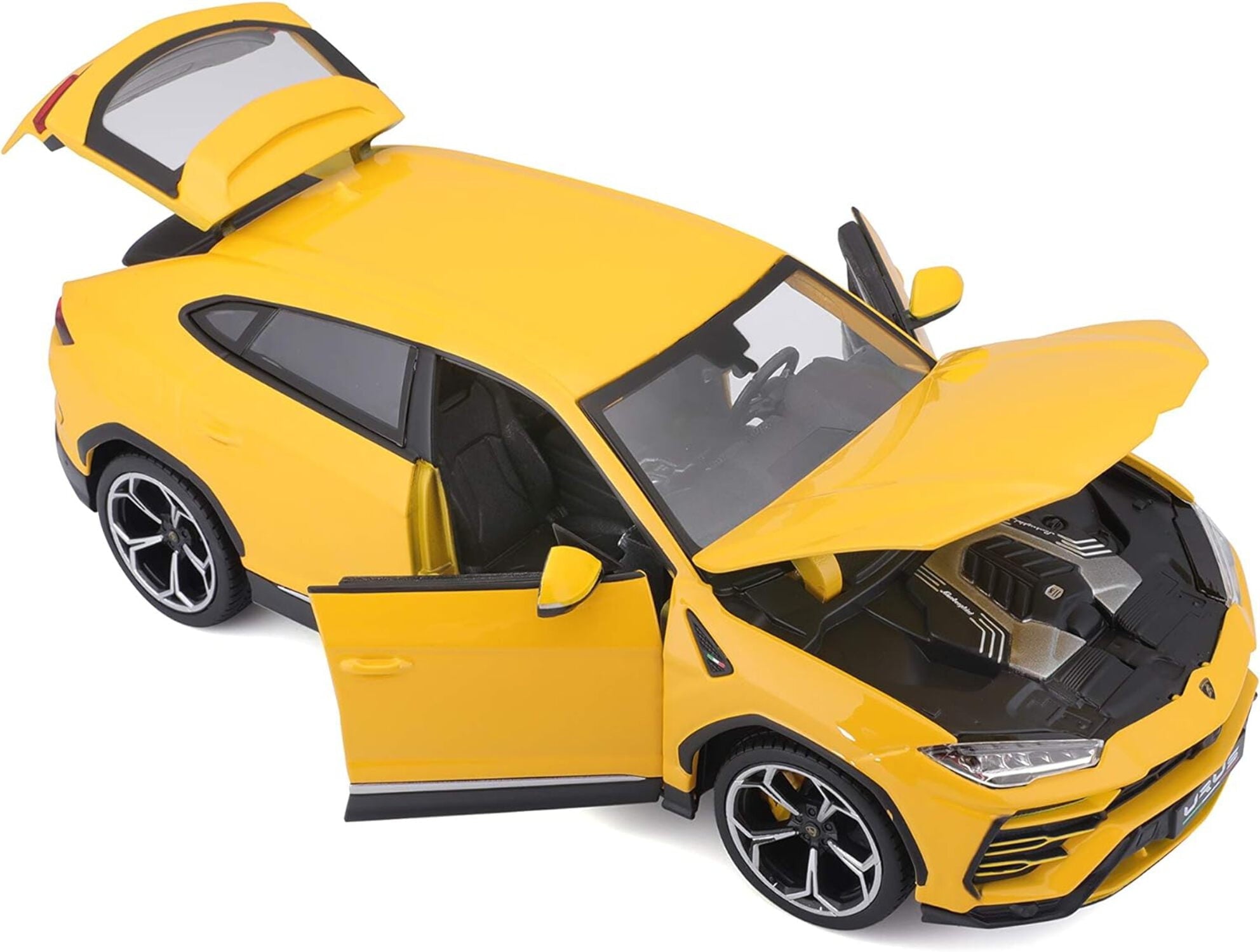 Bburago 11042y 1-18 Lamborghini Urus Diecast Model Car, Yellow