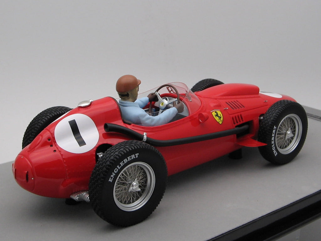 Ferrari Dino 246 #1 Peter Collins Winner "F1 England GP" (1958) w/Driver Figure Ltd Ed to 75 pcs 1/18 Model Car by Tecnomodel
