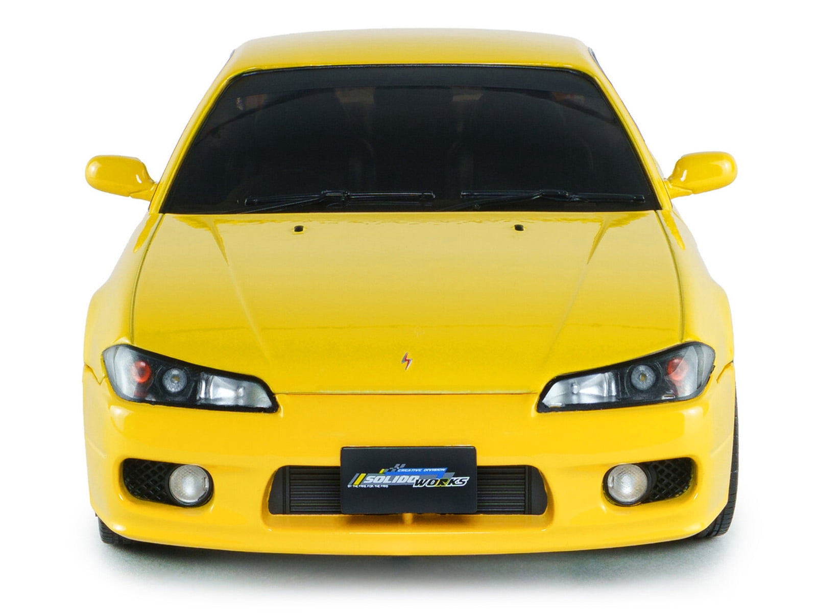 1999 Nissan Silvia (S15) Spec-R Aero RHD (Right Hand Drive) Lightning Yellow 1/18 Diecast Model Car by Solido