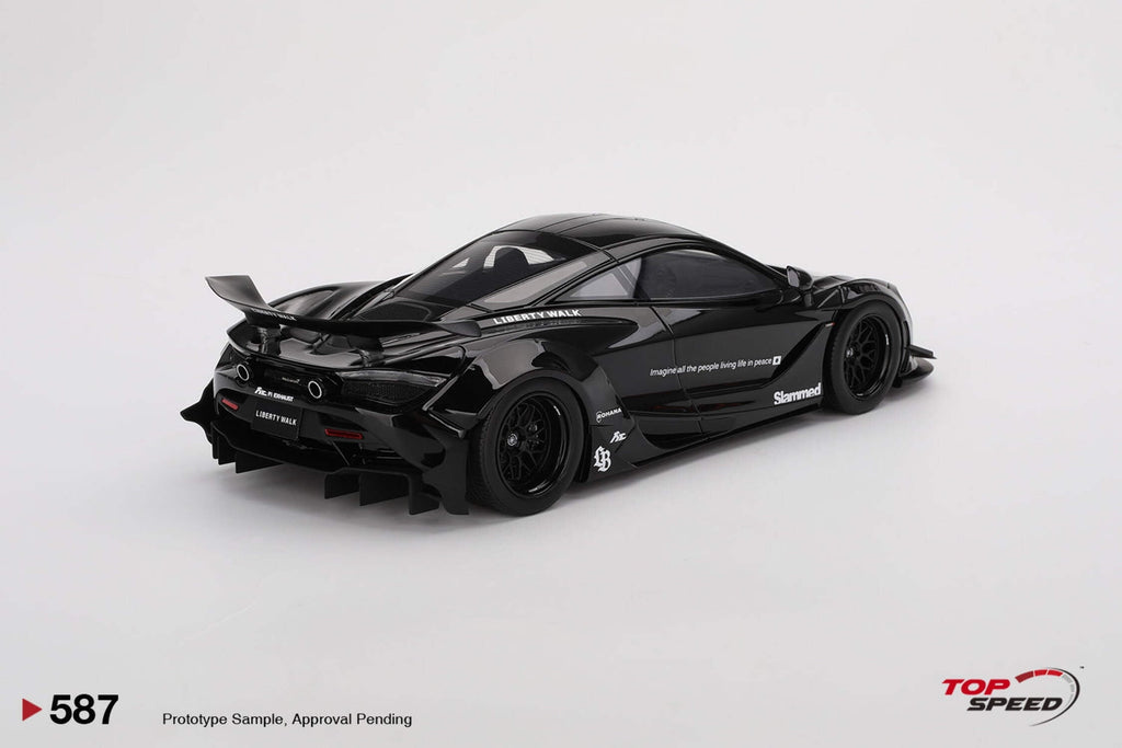 McLaren 720S "LB-Works" Black "Tokyo Auto Salon 2024" 1/18 Model Car by Top Speed
