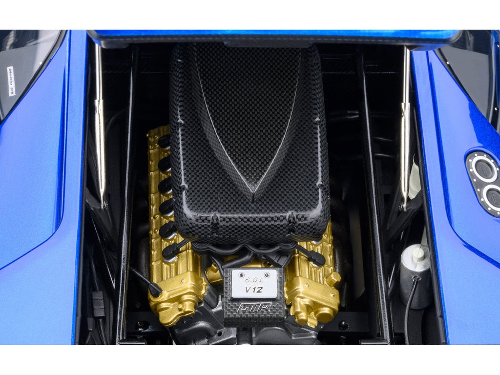 Lamborghini Diablo GTR Monterey Blue Metallic 1/18 Diecast Model Car by Autoart
