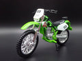 Open Box KAWASAKI KLX 250SR DIRT BIKE MOTORCYCLE GREEN 1/18 SCALE DIECAST MODEL BIKE