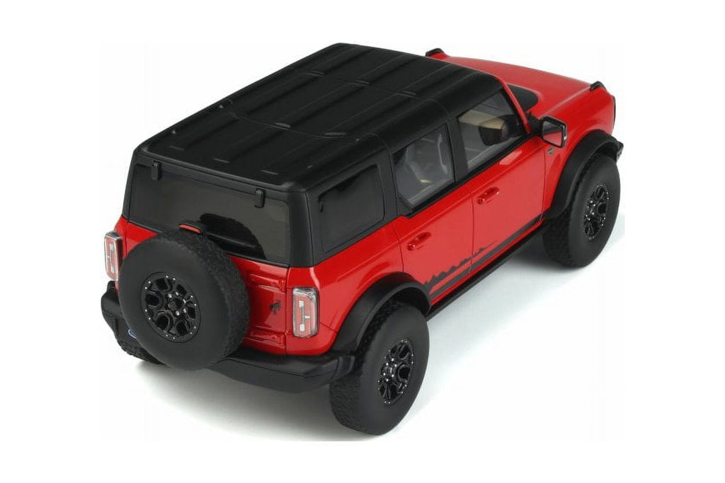 2021 Ford Bronco Wildtrak 4 Doors, Race Red - GT Spirit GT360 - 1/18 scale Resin Model Toy Car