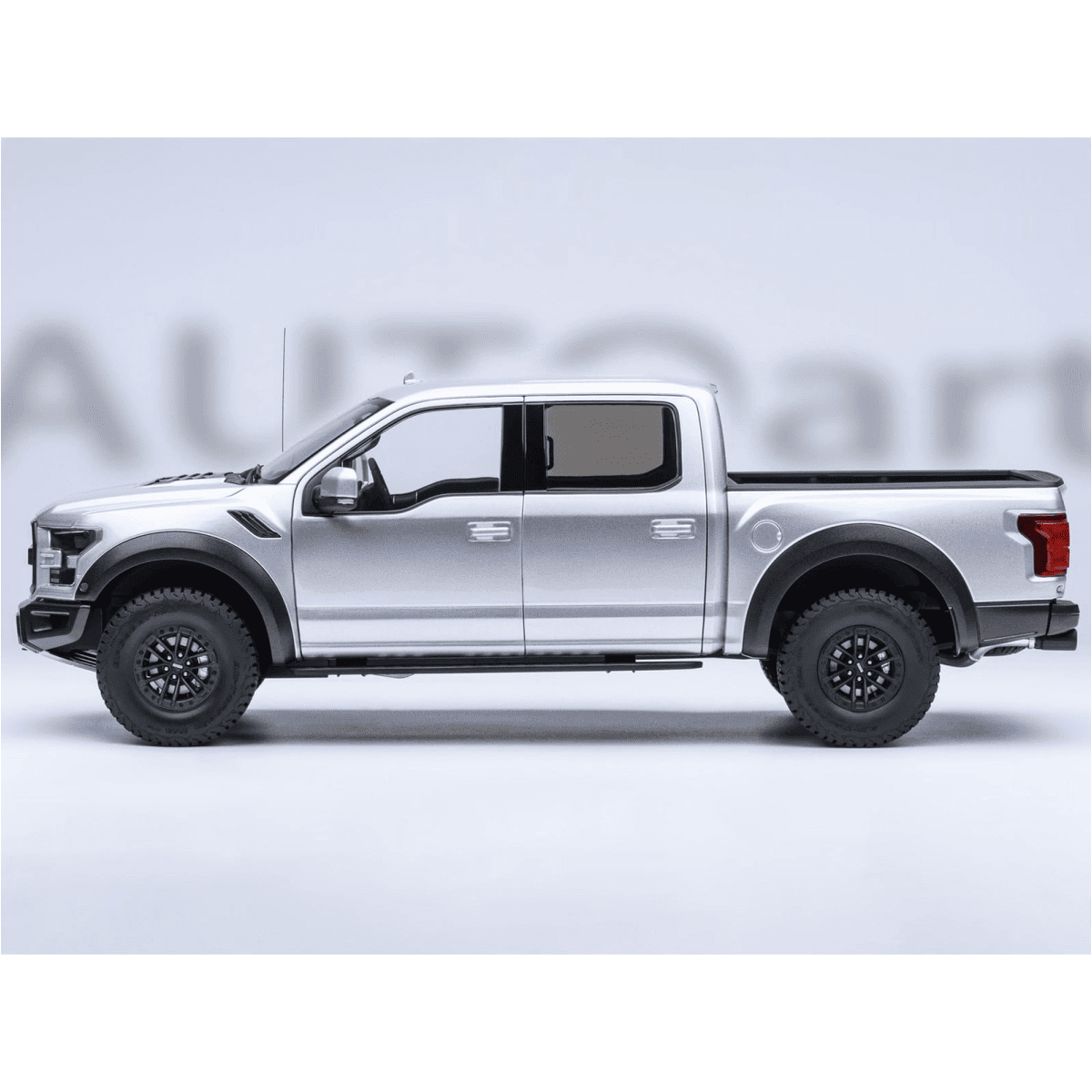 2019 Ford F-150 Raptor Pickup Truck Ingot Silver 1/18 Model Car by Autoart