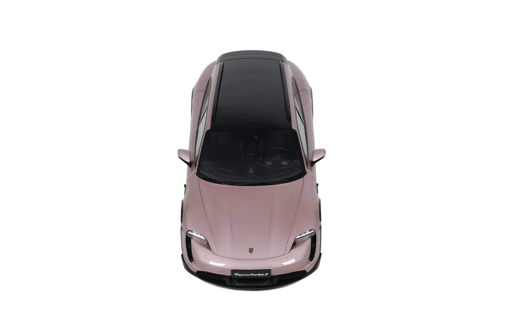 2022 Porsche Taycan Turbo S Cross Turismo Pink Metallic 1/18 Model Car by GT Spirit