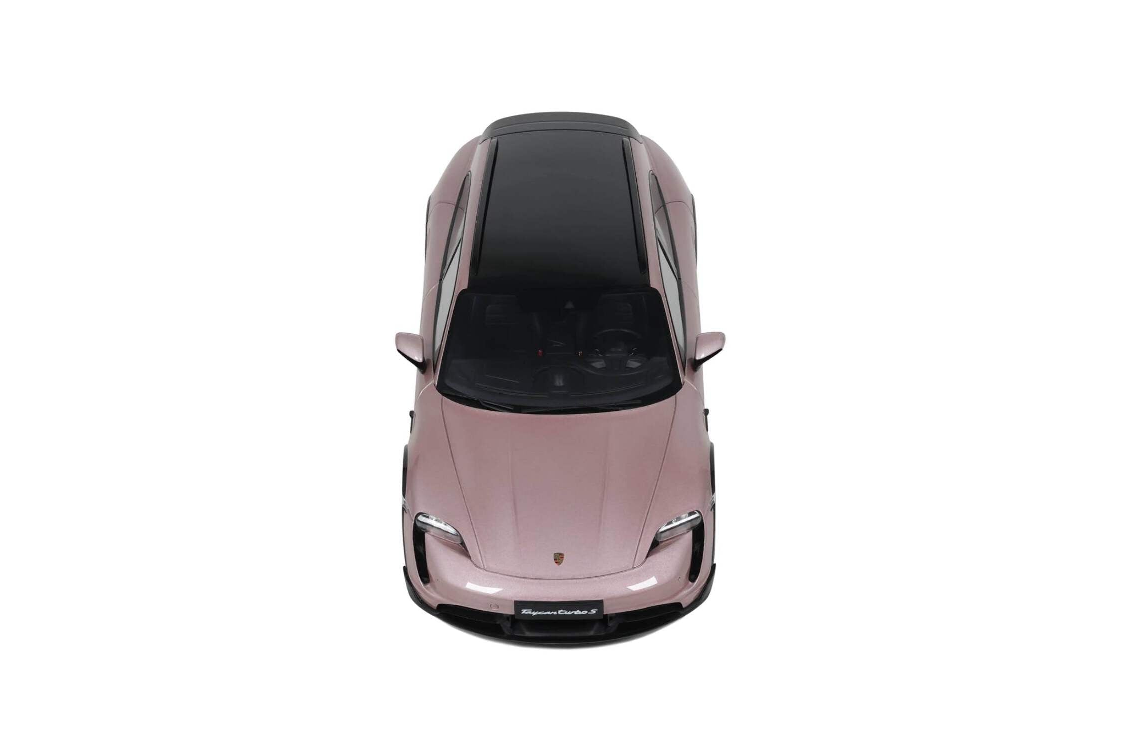 2022 Porsche Taycan Turbo S Cross Turismo Pink Metallic 1/18 Model Car by GT Spirit