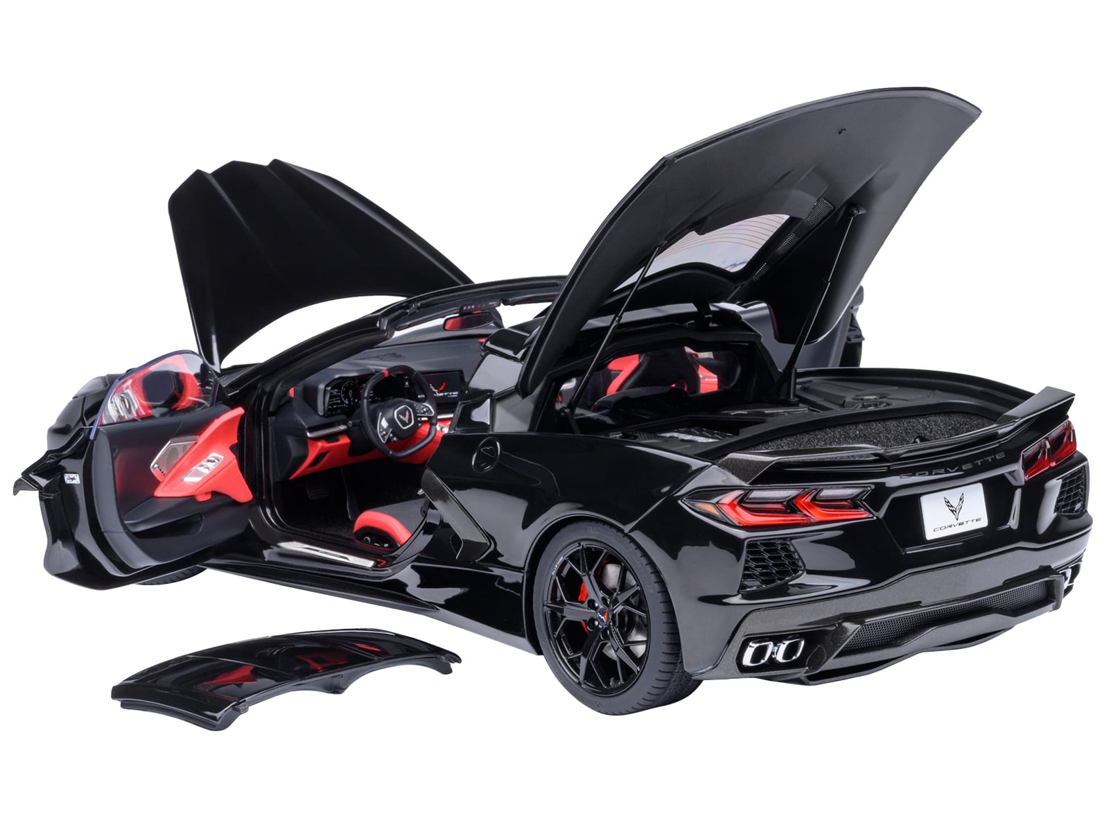 Autoart 71280 2020 Chevrolet Corvette C8 Stingray Black 1-18 Scale Model Car