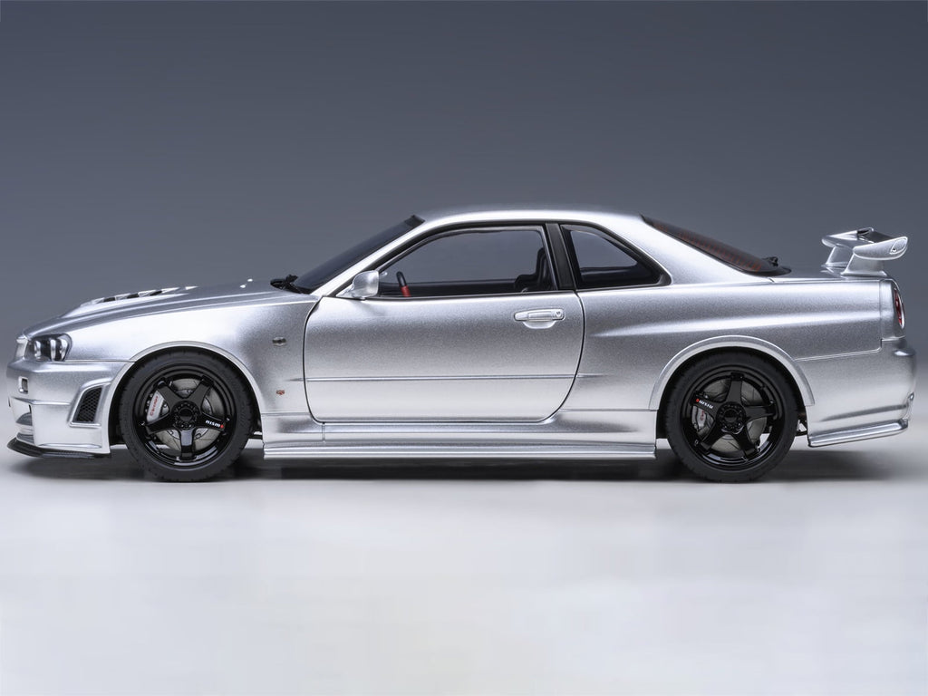 Nissan Nismo R34 GT-R Z-TUNE RHD (Right Hand Drive) Silver Metallic 1/18 Model Car by Autoart