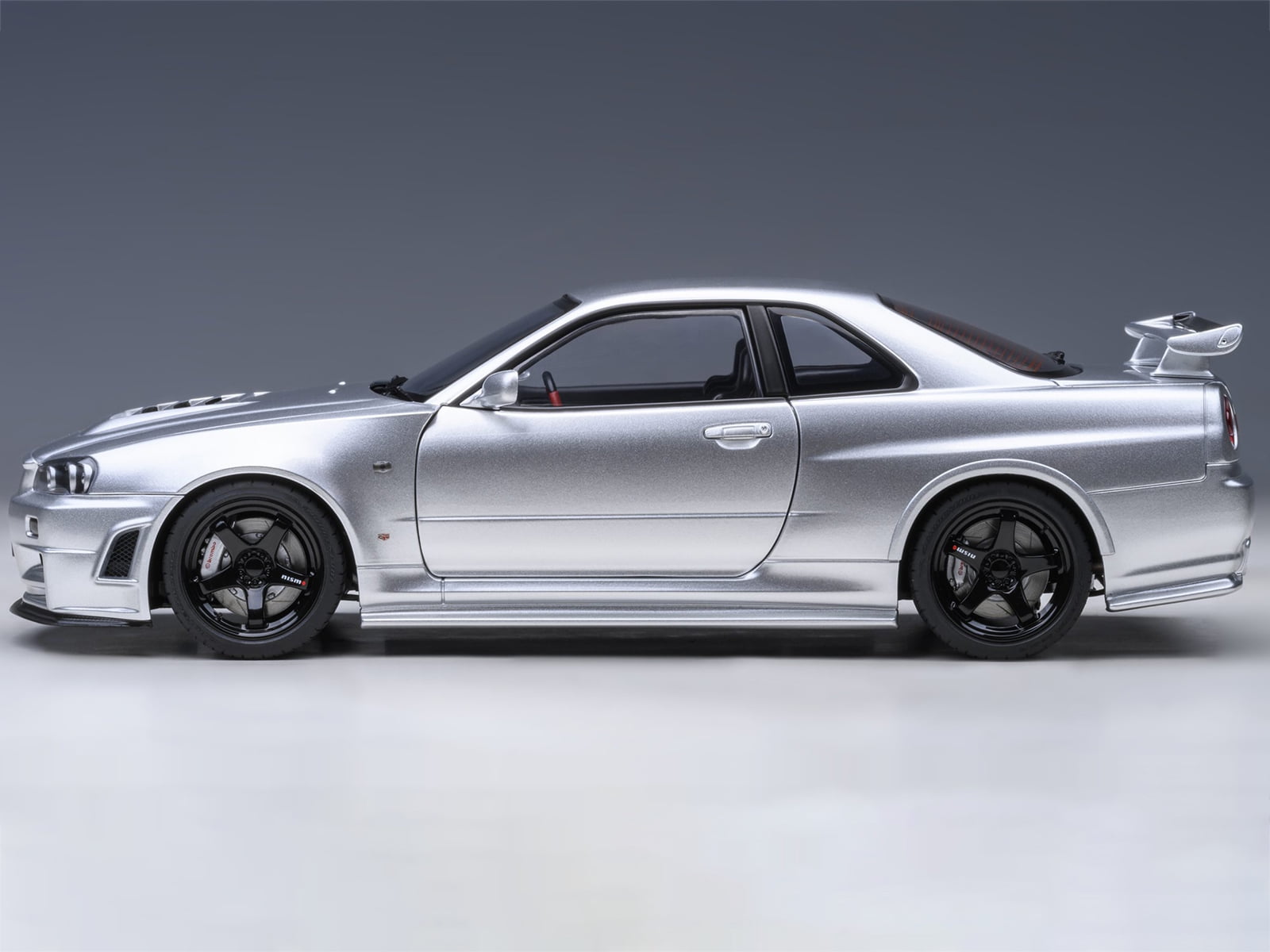 Nissan Nismo R34 GT-R Z-TUNE RHD (Right Hand Drive) Silver Metallic 1/18 Model Car by Autoart