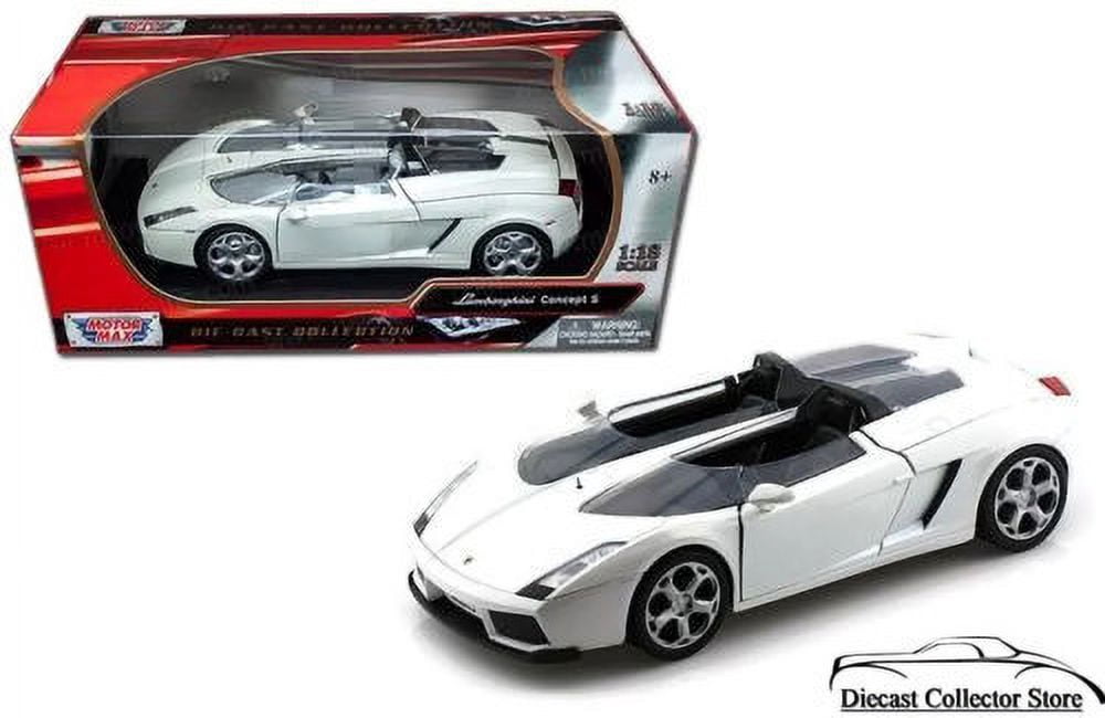 Motormax 79156w Lamborghini Concept S Pearl White 1-18 Diecast Car Model