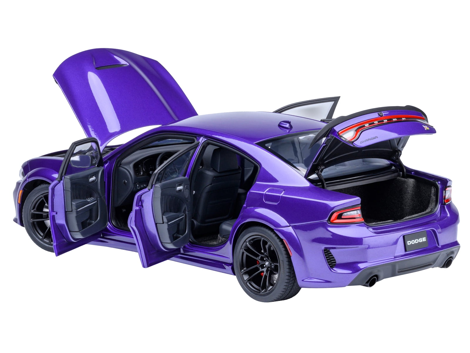 Dodge Charger Scat Pack Widebody Plum Crazy Purple Metallic 1/18 Car Model by Autoart