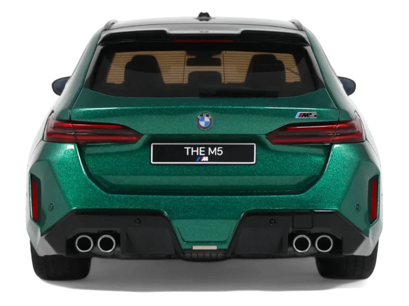2024 BMW M5 Touring (G99) Isle of Man Green Metallic with Black Top 1/18 Model Car by GT Spirit