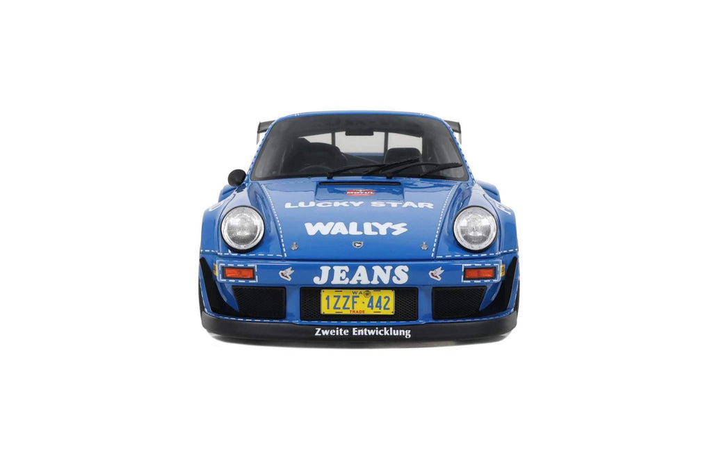 RWB Bodykit "OSHO Arrow" Blue 1/18 Model Car by GT Spirit