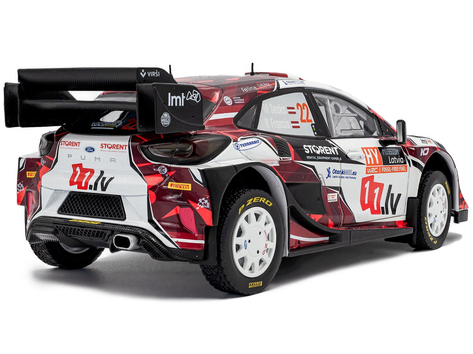 SOLIDO 1/18 - FORD Puma Rally1 Hybrid - Rallye Latvia 2024