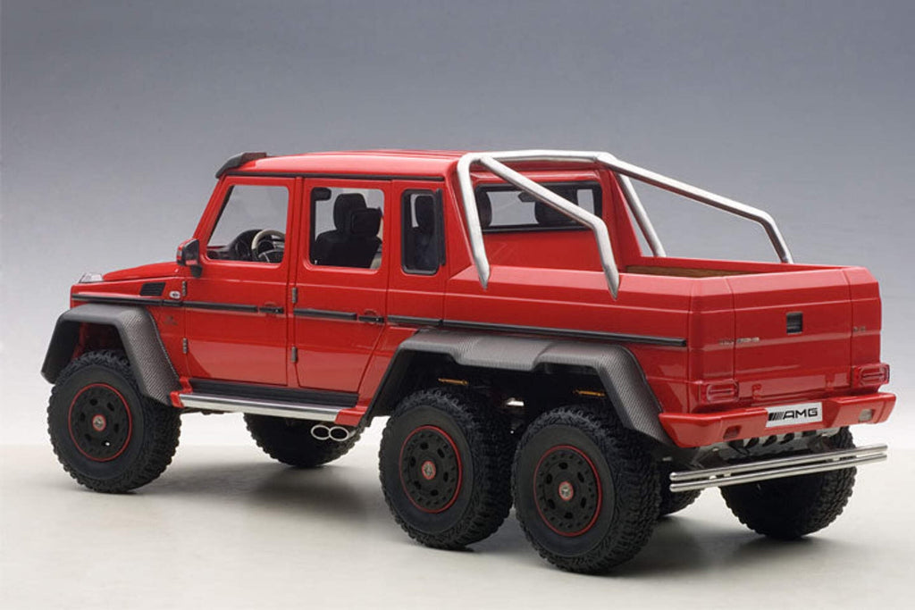 Mercedes G63 AMG 6X6 Red 1/18 Model Car by Autoart
