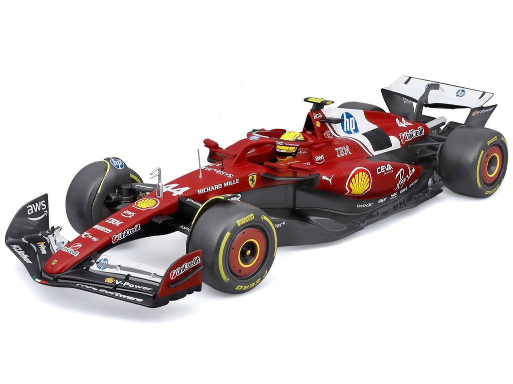 Ferrari SF-25 #44 Lewis Hamilton Formula One F1 World Championship (2025) "Formula Racing" 1/18 Diecast Model Car by Bburago