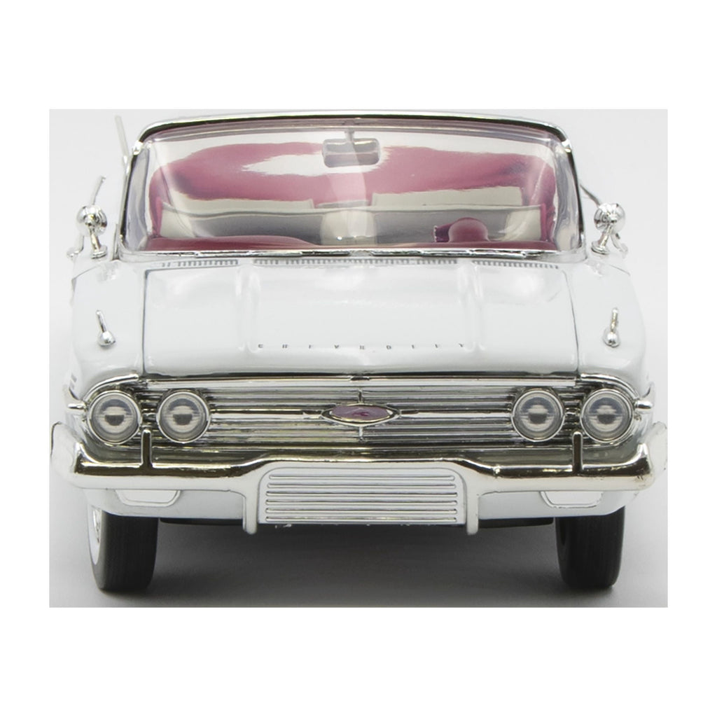 1960 Chevrolet Impala Convertible Blue 1/18 Diecast Car Model by Motormax