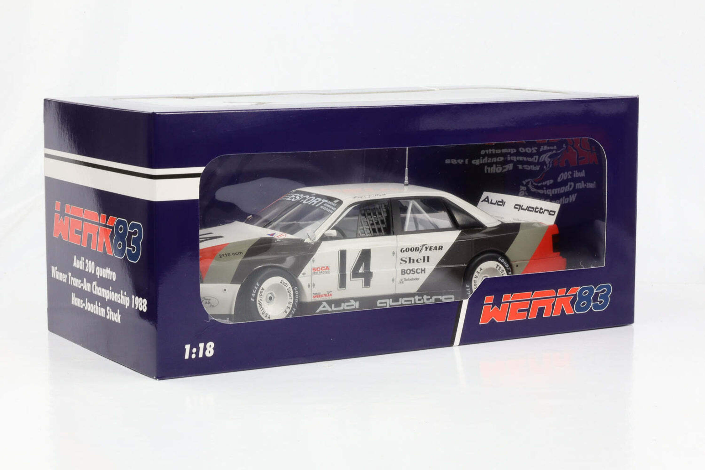 WERK 83 1/18 - AUDI 200 Quattro - Winner Cleveland Trans-Am 1988