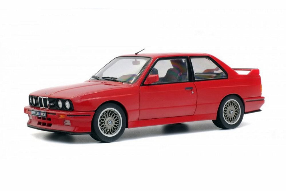 1990 BMW E30 M3 Hardtop, Red - Solido S1801502 - 1/18 scale Diecast Model Toy Car