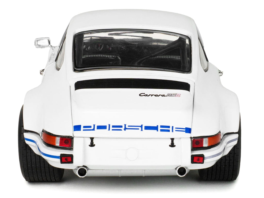 1973 Porsche 911 RSR Carrera White with Blue Stripes 1/18 Diecast Model Car by Solido