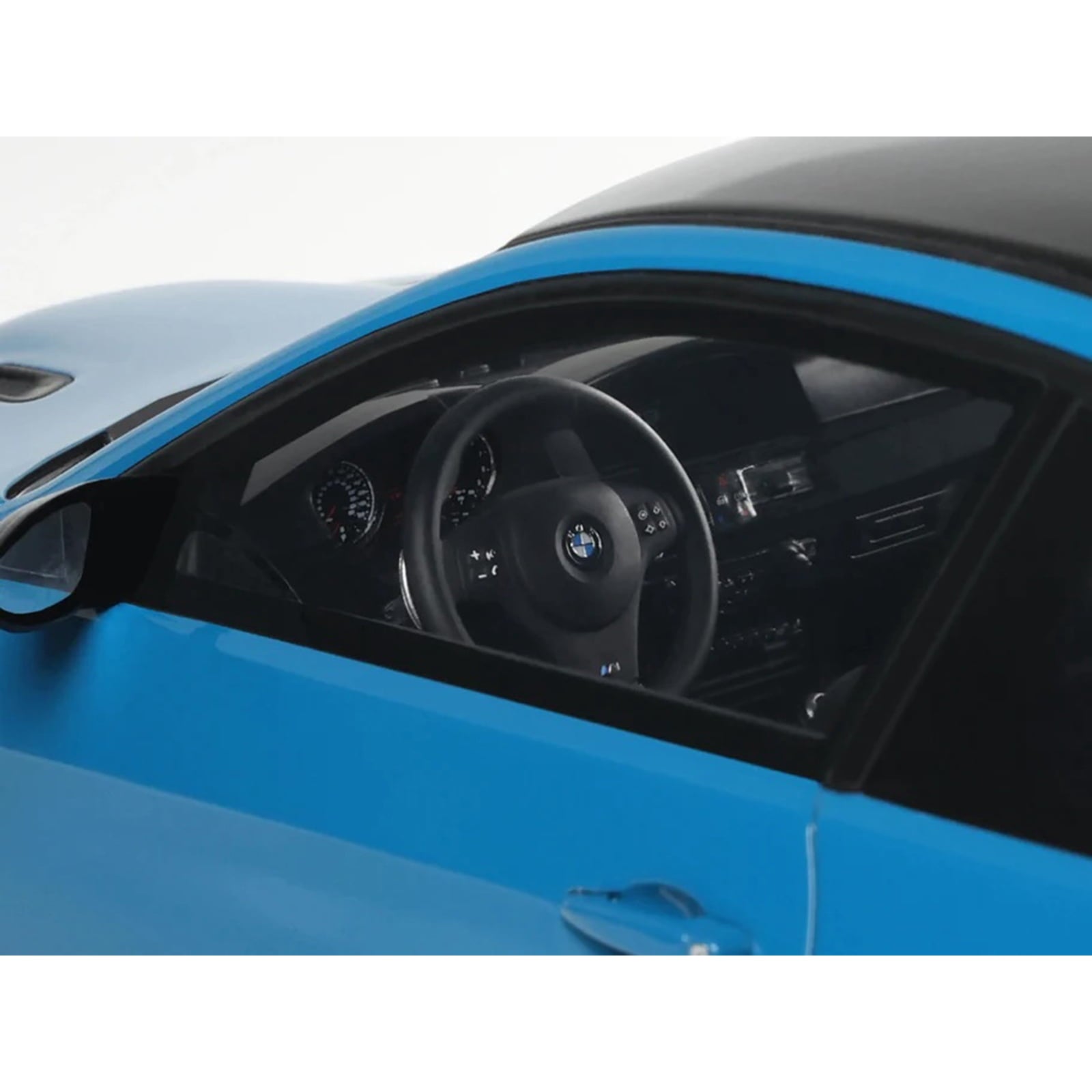2007 BMW M3 E92 Blue Metallic with Black Top 1/18 Model Car by GT Spirit