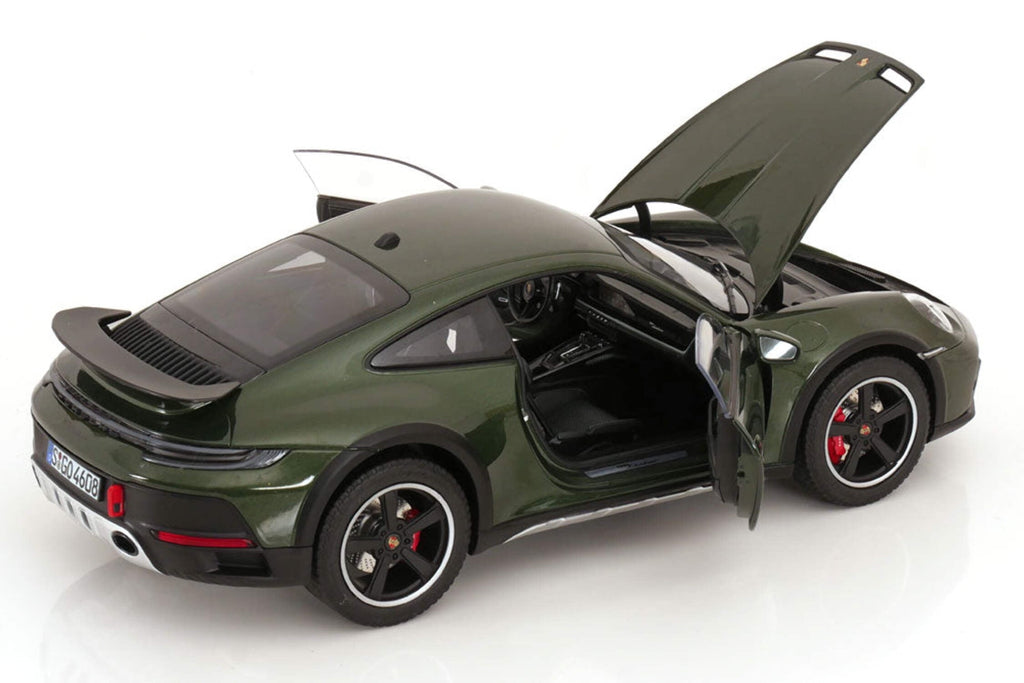 2023 Porsche 911 Dakar Oakgreen Metallic 1/18 Diecast Model Car by Norev