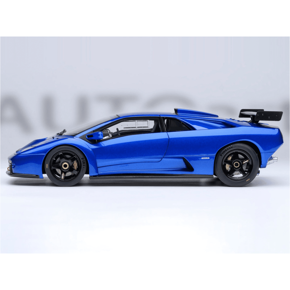 Lamborghini Diablo GTR Monterey Blue Metallic 1/18 Diecast Model Car by Autoart