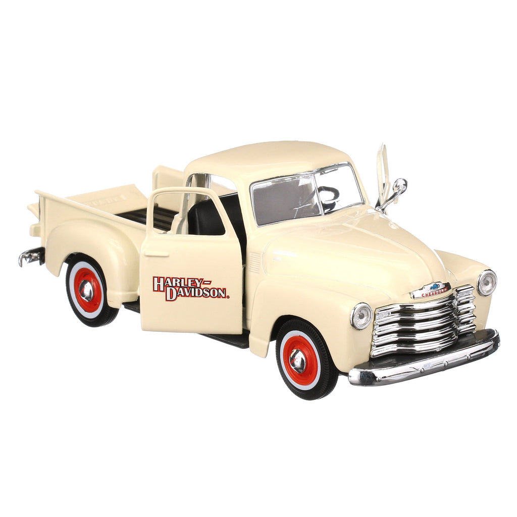 1:24 H-D '01 FLSTS Her Sprngr + '50 Chevy 3100
