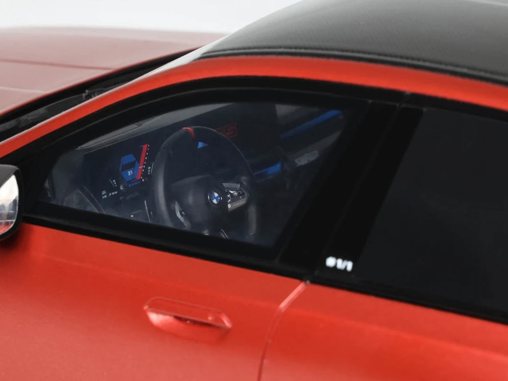 2025 BMW M5 (G90) Pebble Beach Edition Fire Orange Metallic with Black Top 1/18 Model Car by GT Spirit
