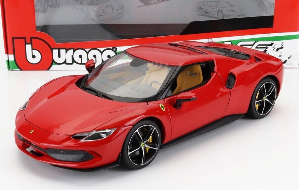 BBURAGO 1/18 - FERRARI 296 GTB Hybrid 380HP V6 - 2021