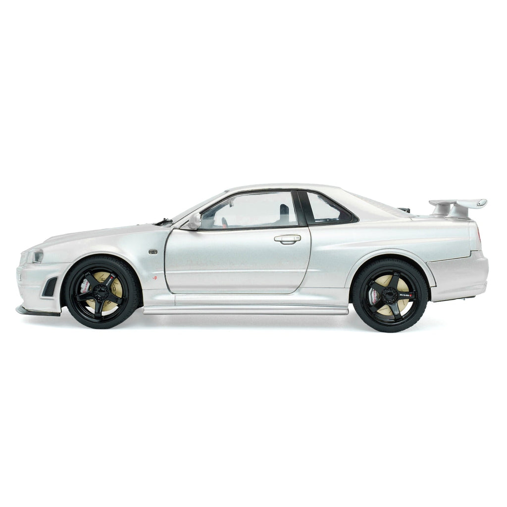 1999 Nissan Skyline GT-R (R34) Z-Tune RHD (Right Hand Drive) Silver Metallic 1/18 Diecast Model Car by Solido