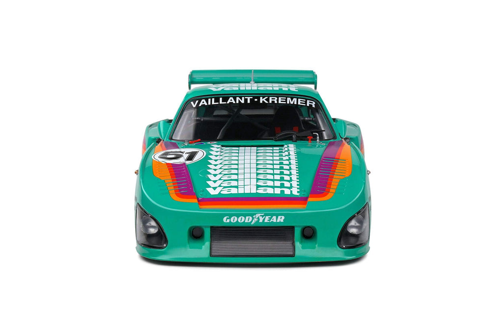 Porsche 935 K3 #51 "Kremer - Vaillant" Green with Stripes and Graphics "Competition" Series 1/18 Diecast Model Car by Solido