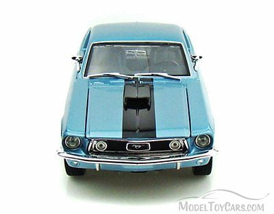 1968 Ford Mustang GT Cobra Jet, Blue - Maisto Special Edition 31167 - 1/18 Scale Diecast Model Toy Car