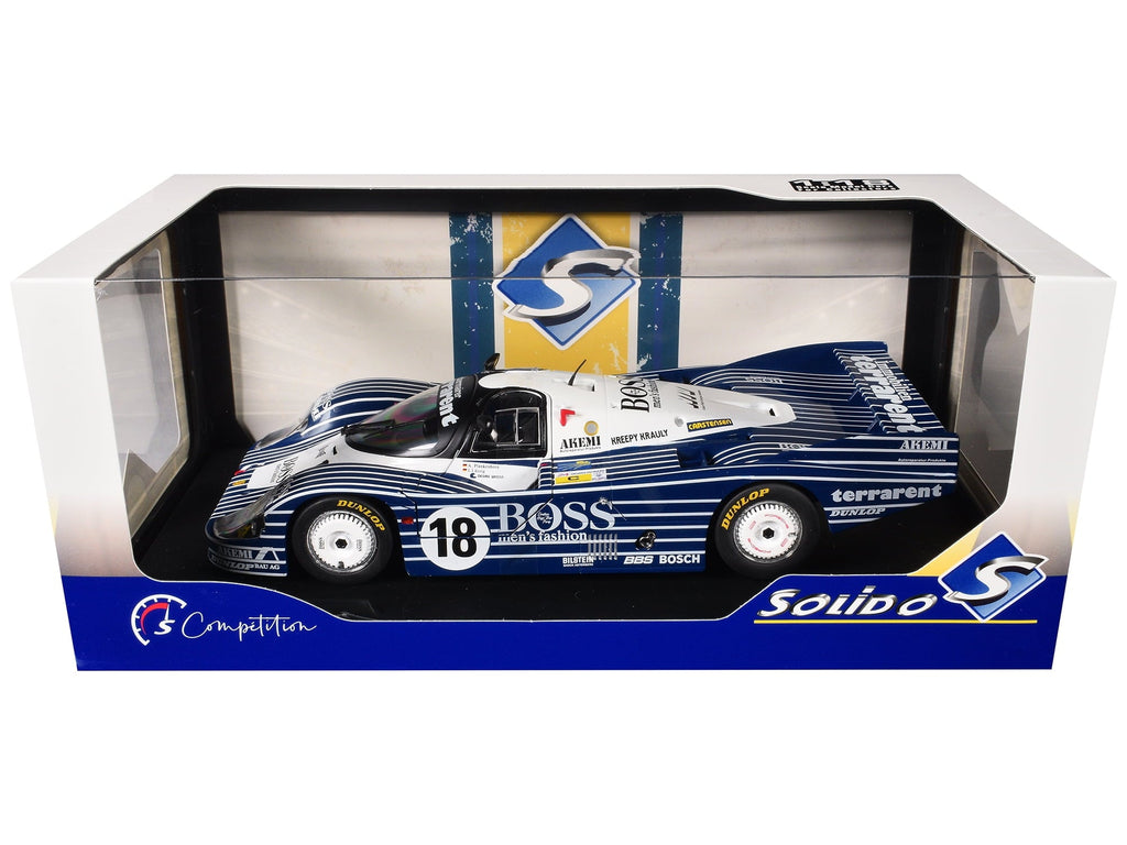 Solido Porsche 956LH Diecast Model Car 1:18 Scale 1983 Le Mans #18 Black