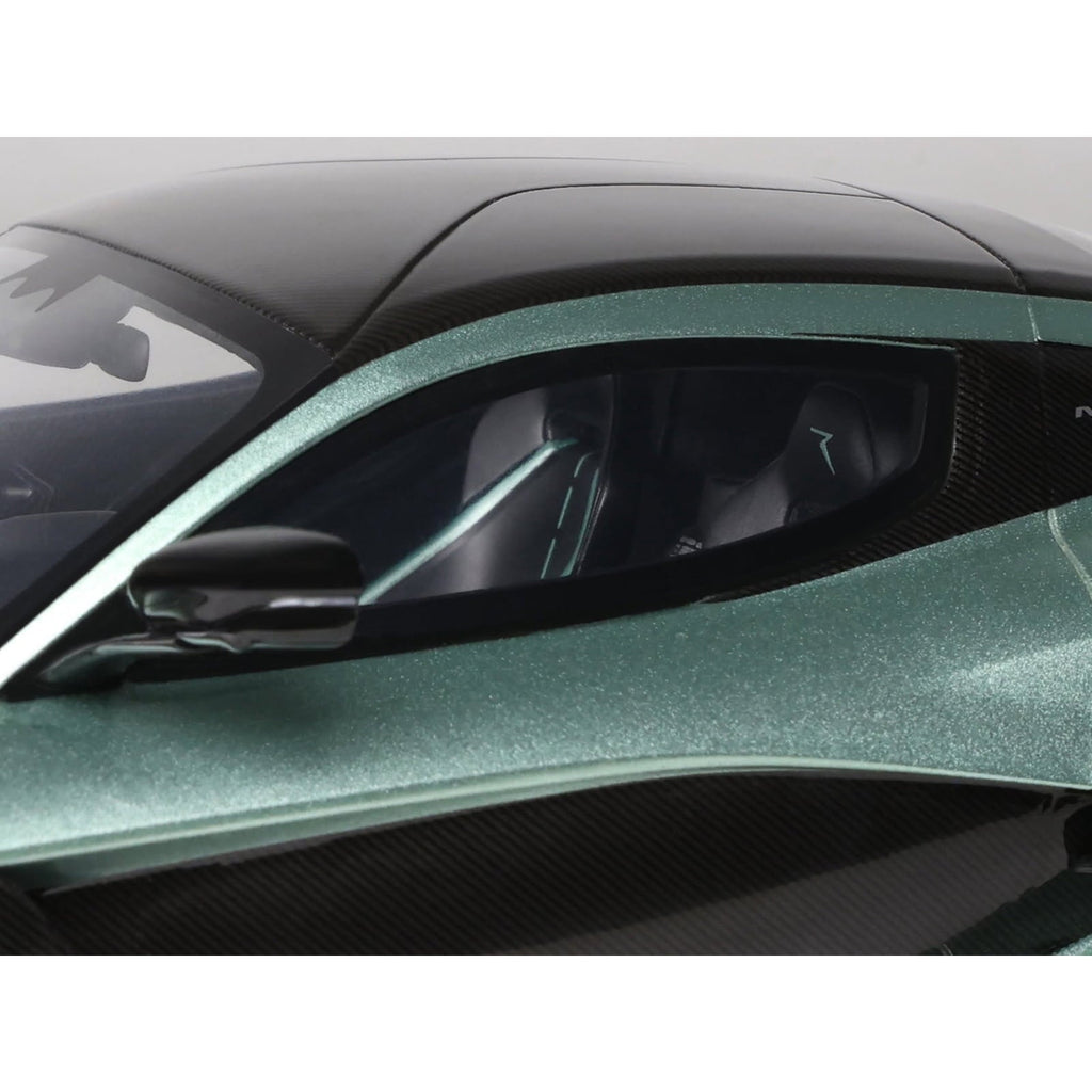 2024 Rimac Nevera R Green Metallic with Black Top 1/18 Model Car by GT Spirit