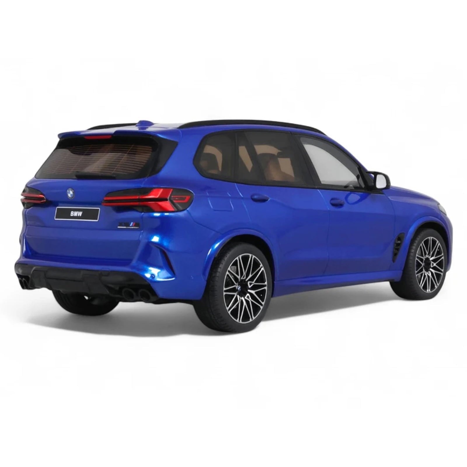 2023 BMW X5 M Competition Blue Metallic with Black Top 1/18 Model Car by GT Spirit