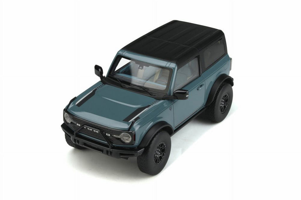 2021 Ford Bronco First Edition 2 Doors, Area 51 Blue - GT Spirit GT359 - 1/18 scale Resin Car