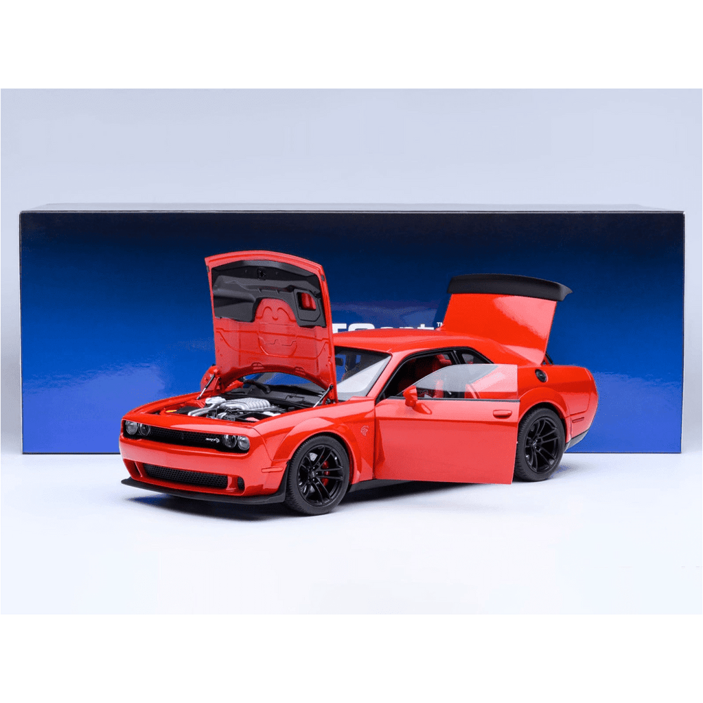2022 Dodge Challenger SRT Jailbreak Torred with Red Interior 1/18 Model Car by Autoart