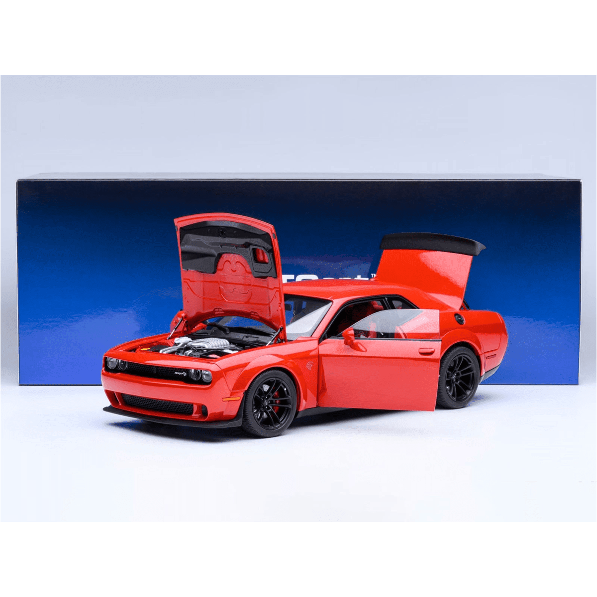 2022 Dodge Challenger SRT Jailbreak Torred with Red Interior 1/18 Model Car by Autoart