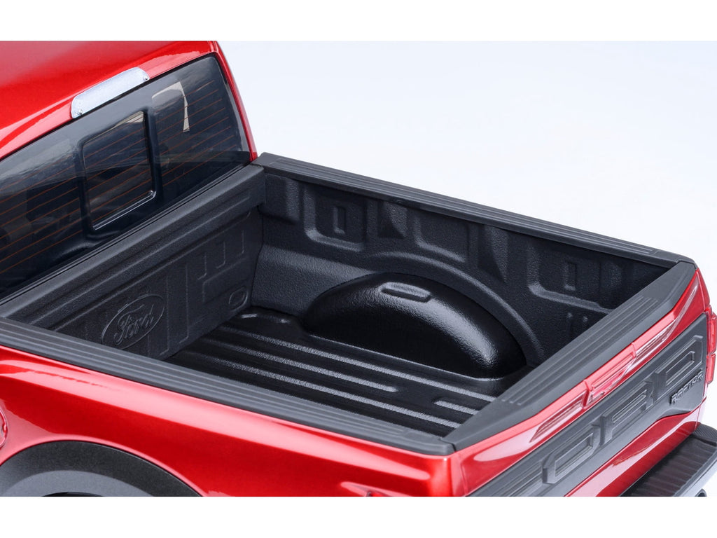 2019 Ford F-150 Raptor Pickup Truck Ruby Red Metallic 1/18 Model Car by Autoart