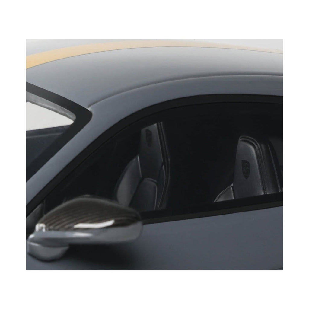 2025 Porsche 911 (992.2) GT3 Touring Gray with Gold Stripe 1/18 Model Car by GT Spirit