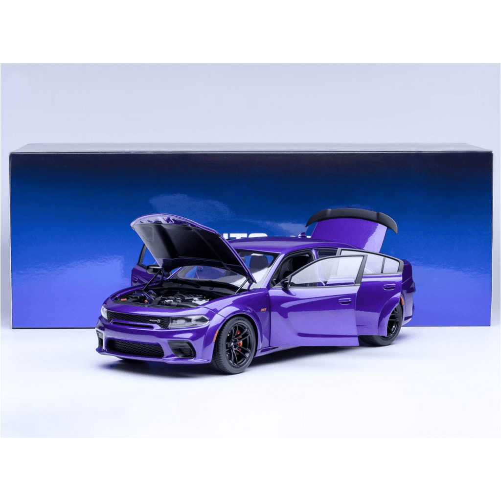 Dodge Charger Scat Pack Widebody Plum Crazy Purple Metallic 1/18 Car Model by Autoart
