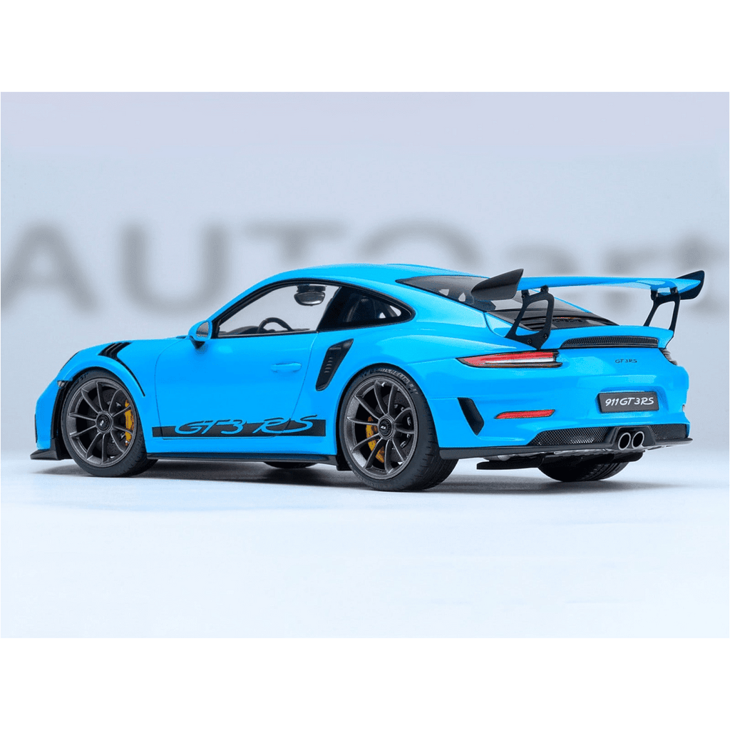 Porsche 911 (991.2) GT3 RS Riviera Blue 1/18 Model Car by Autoart