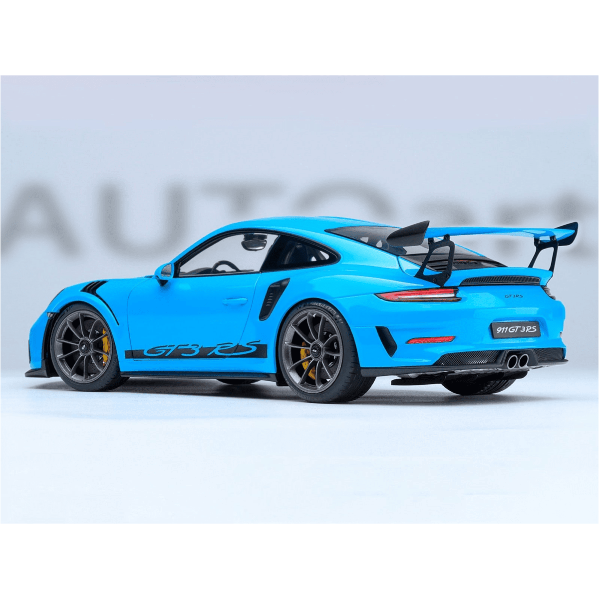 Porsche 911 (991.2) GT3 RS Riviera Blue 1/18 Model Car by Autoart