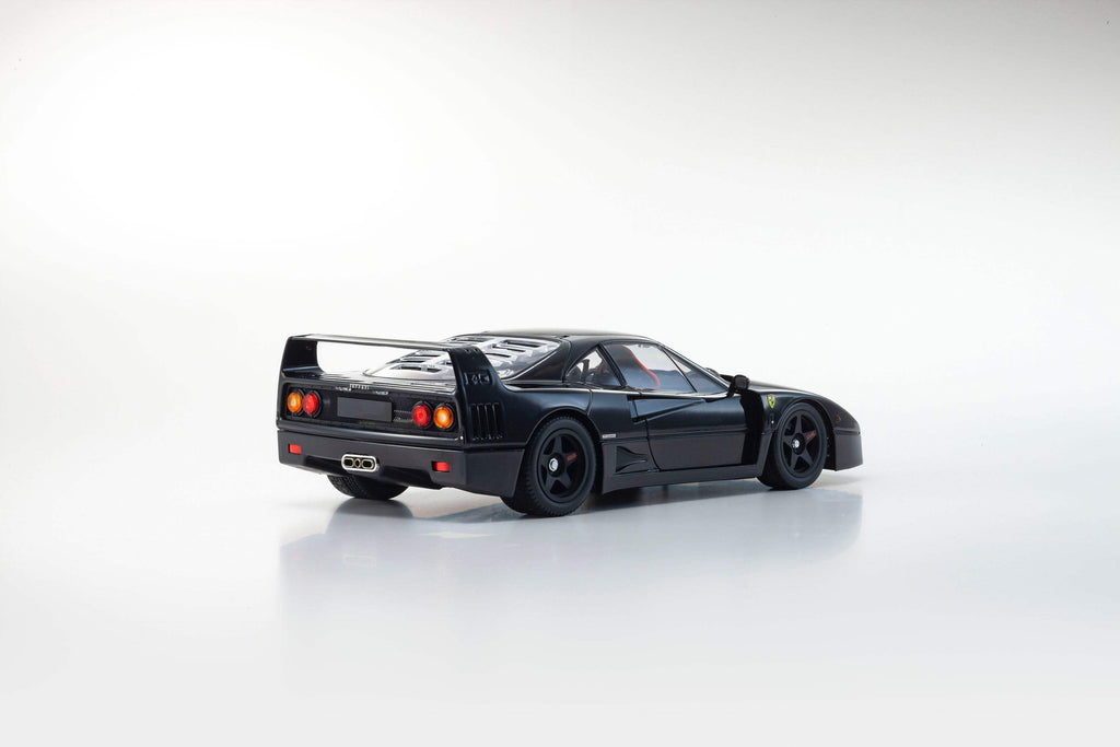 Ferrari F40 Black 1/18 Diecast Model Car by Kyosho