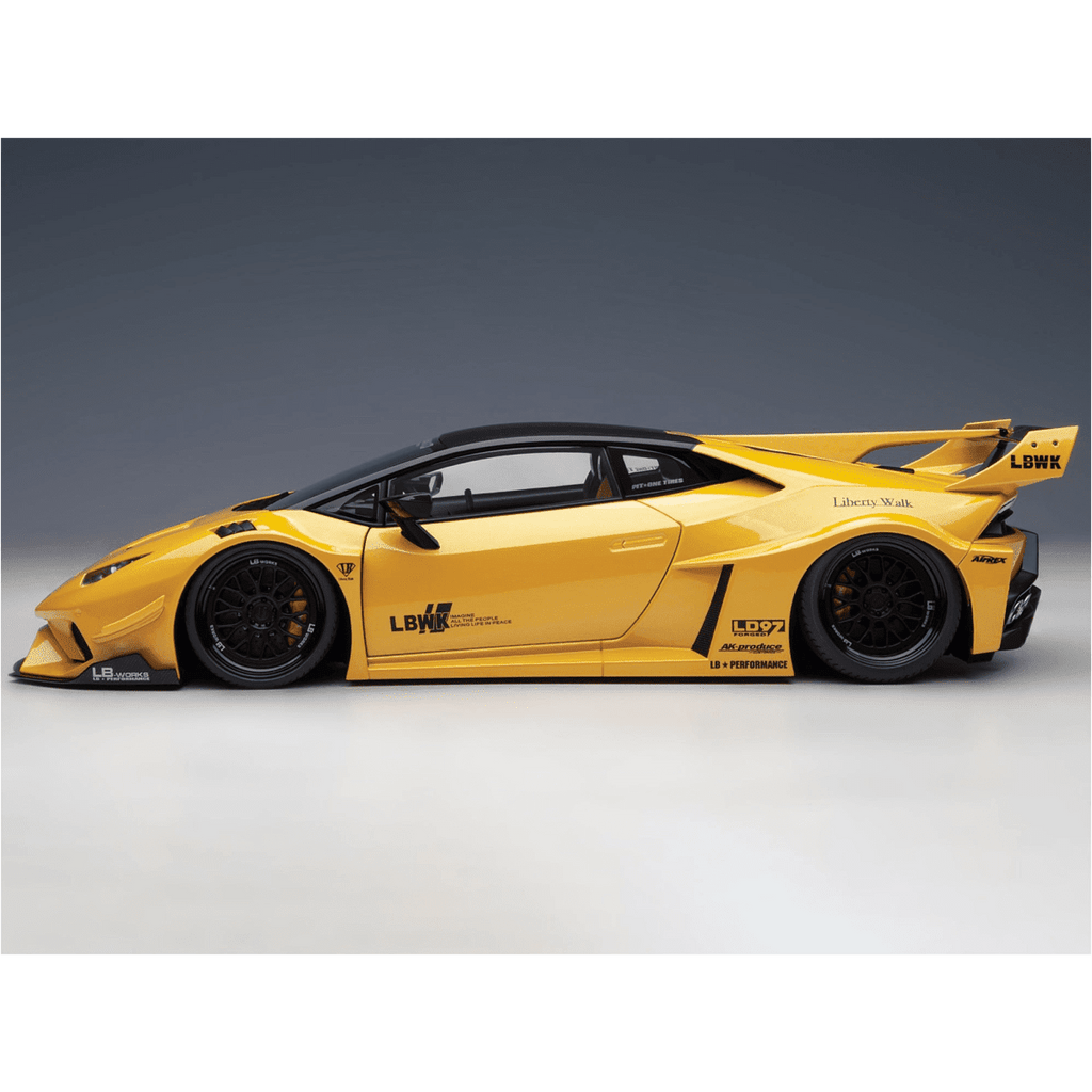 AUTOart Lamborghini Huracan GT Liberty Walk LB Silhouette Works Yellow Metallic 1:18