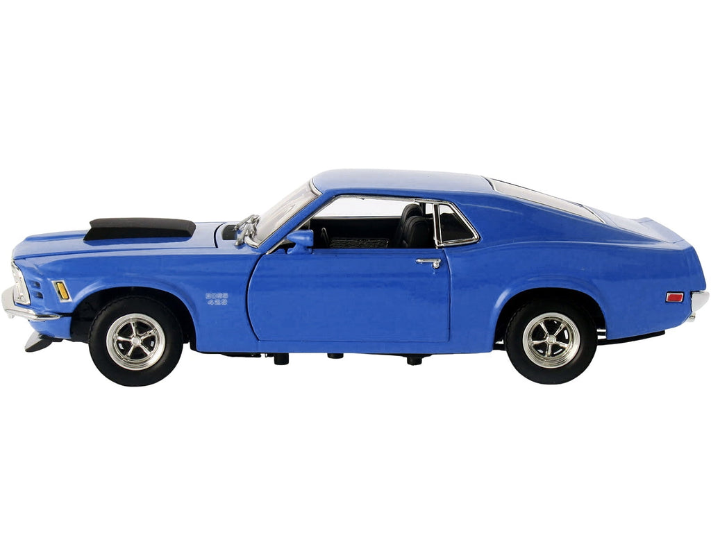 1970 Ford Mustang Boss 429 Dark Blue "Timeless Classics" Series 1/18 Diecast Model Car by Motormax