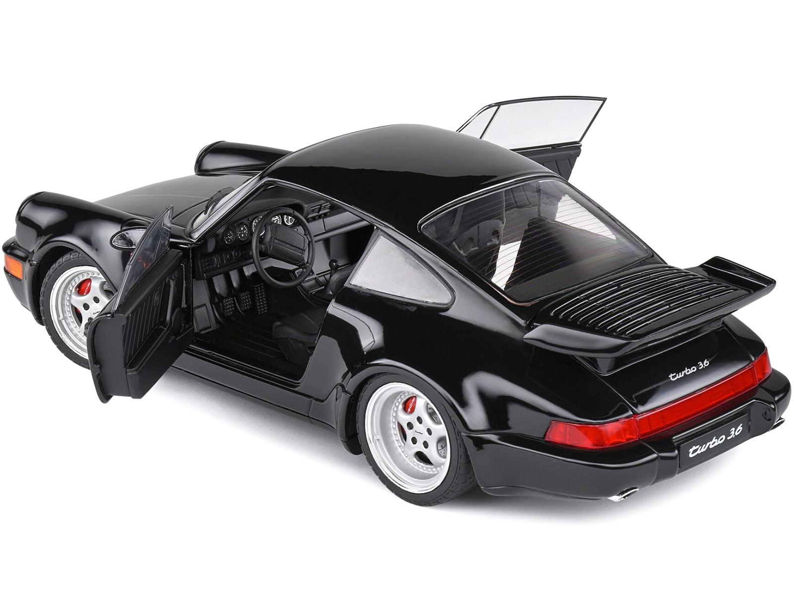 Solido 1993 Porsche 964 Turbo Collectible Miniature Car, 1:18, Black